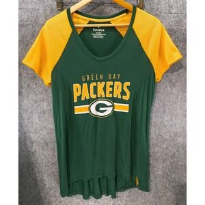 Fanatics Short Sleeve Shirt Women's Size XL‎ Green Bay Packers